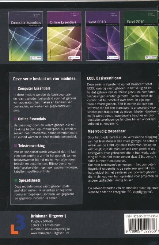 Achterkant van Computer essentials