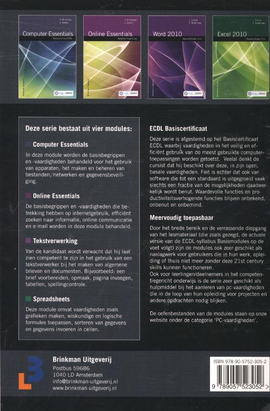 Achterkant van Spreadsheets: Excel 2010