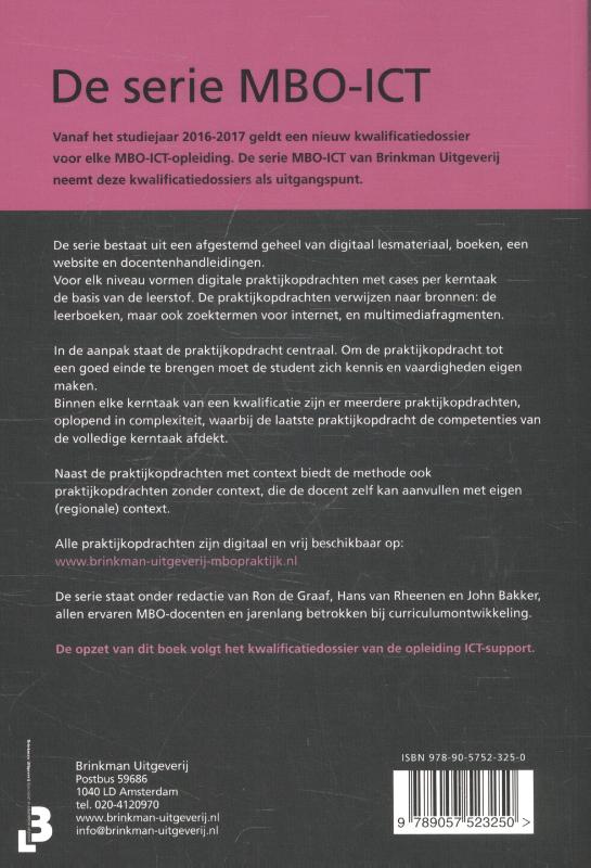 Achterkant van Gebruikersondersteuning voor ICT support