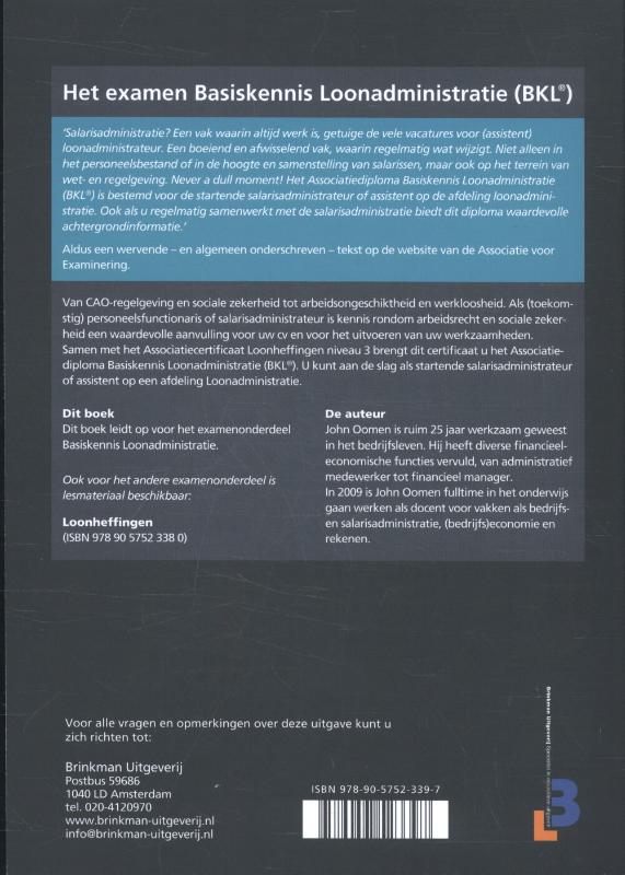 Achterkant van Theorie en opgaven