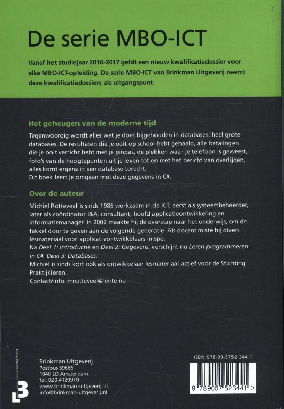 Achterkant van Deel 3 databases