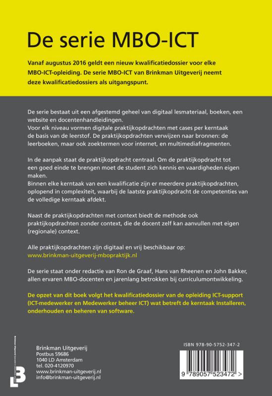 Achterkant van Software voor ICT-support