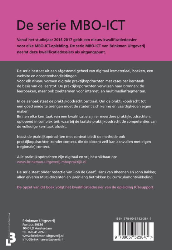 Achterkant van Gebruikersondersteuning voor ICT support