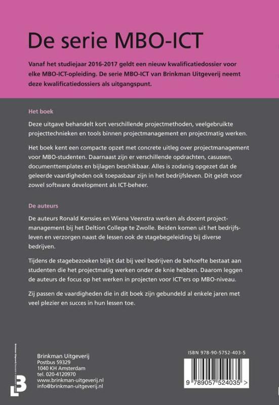 Achterkant van Projectmanagement