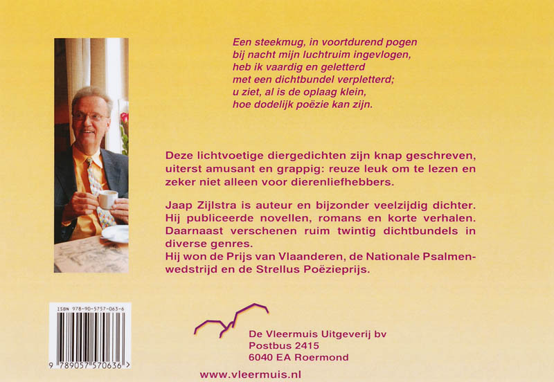 Achterkant van Er liep een damhert op de Dam
