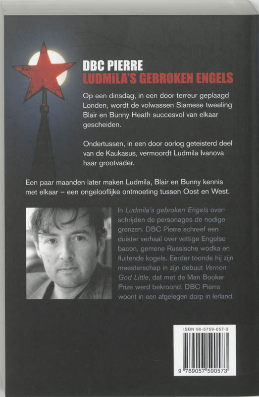 Achterkant van Ludmila's gebroken Engels