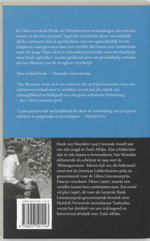 Achterkant van Tikoes