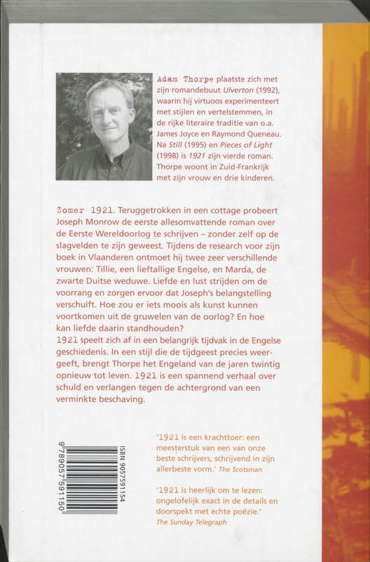 Achterkant van 1921 / Negentieneenentwintig