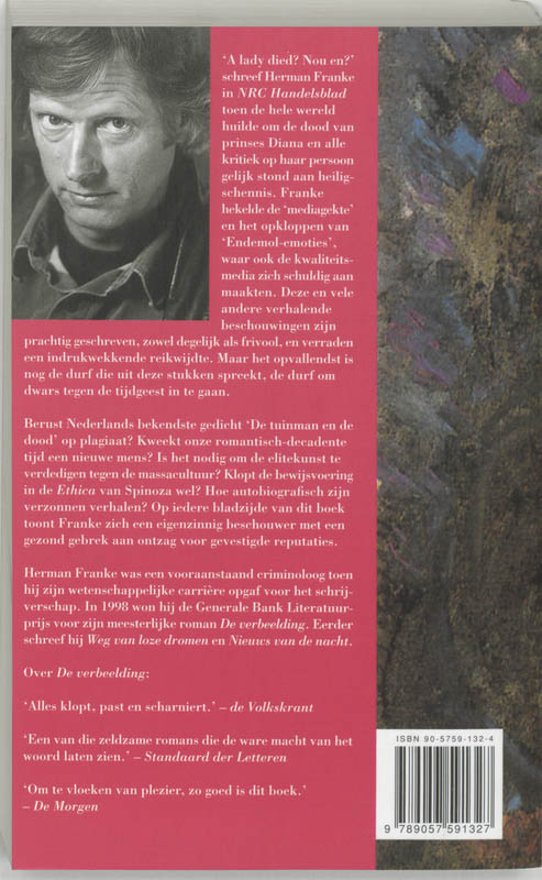 Achterkant van De tuinman en de dood van Diana