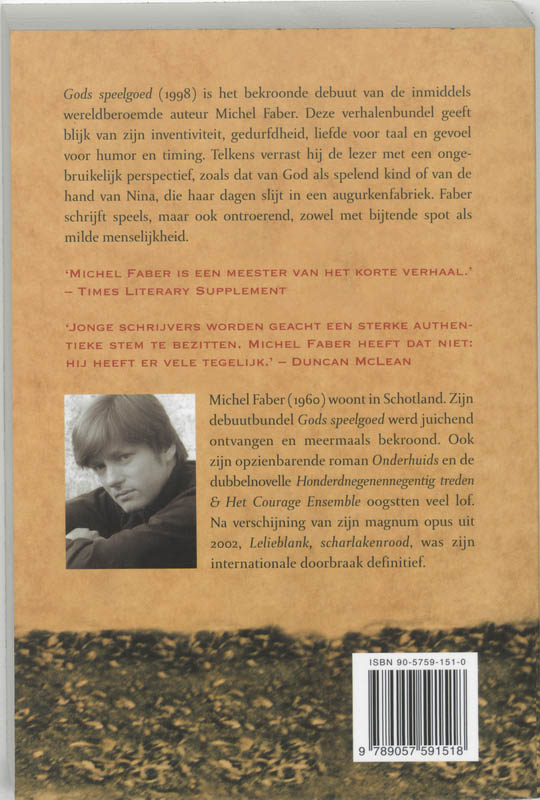 Achterkant van Gods speelgoed
