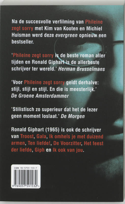 Achterkant van Phileine zegt sorry