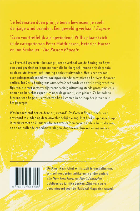 Achterkant van De Everest Boys