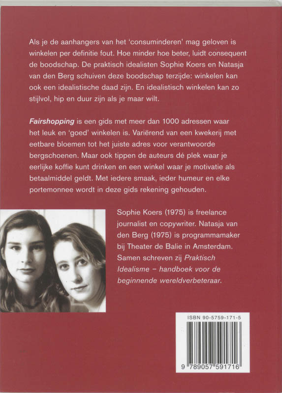 Achterkant van Fairshopping