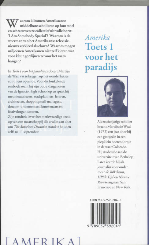 Achterkant van Toets 1 voor het paradijs