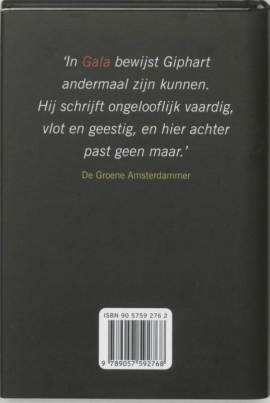 Achterkant van Gala