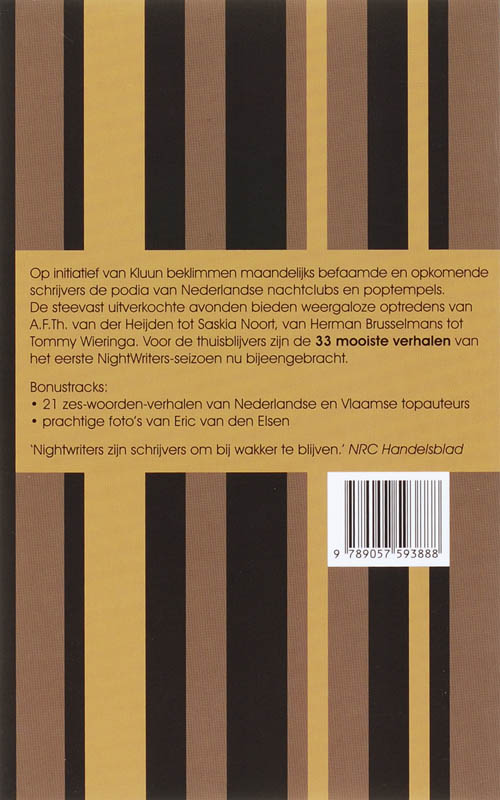 Achterkant van Het beste van NightWriters