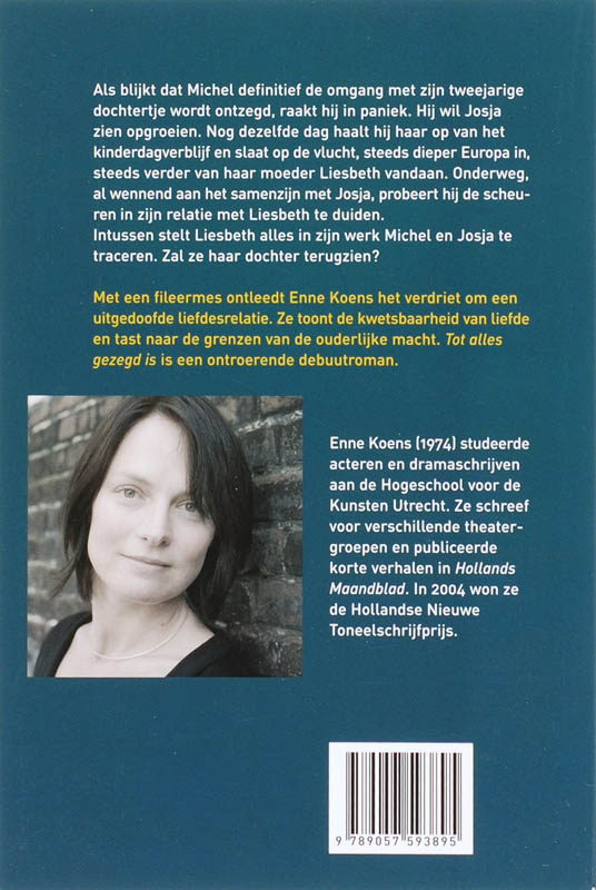 Achterkant van Tot alles gezegd is