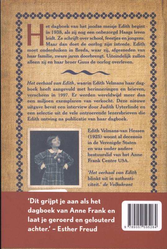 Achterkant van Het verhaal van Edith