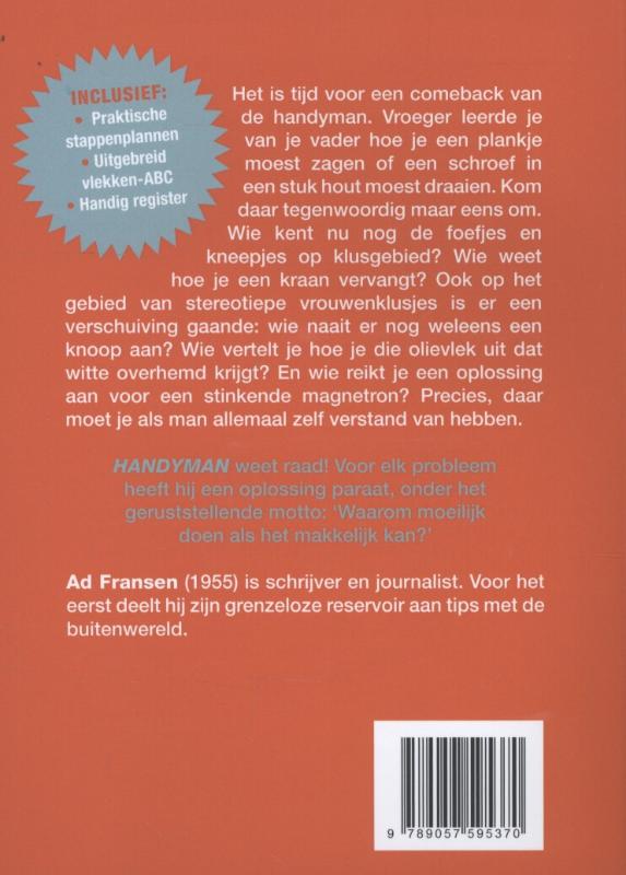 Achterkant van Handyman