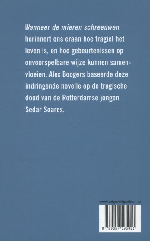 Achterkant van Wanneer de mieren schreeuwen