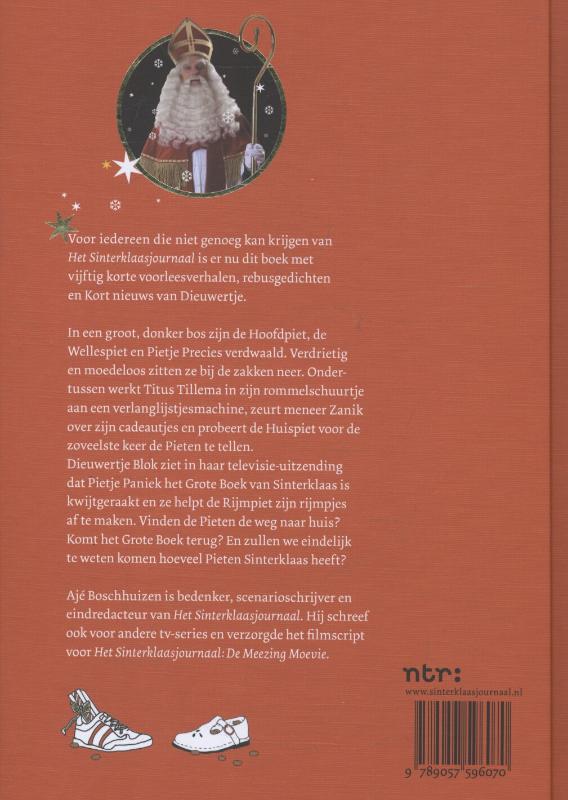 Achterkant van Grote Sinterklaasjournaal voorleesboek