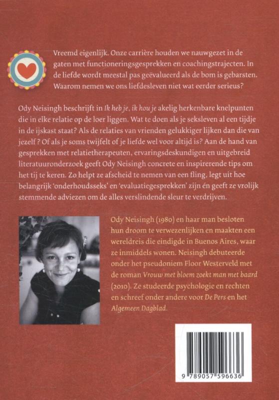 Achterkant van Ik heb je, ik hou je