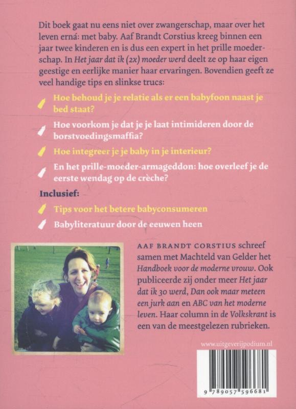 Achterkant van Het jaar dat ik (2x) moeder werd