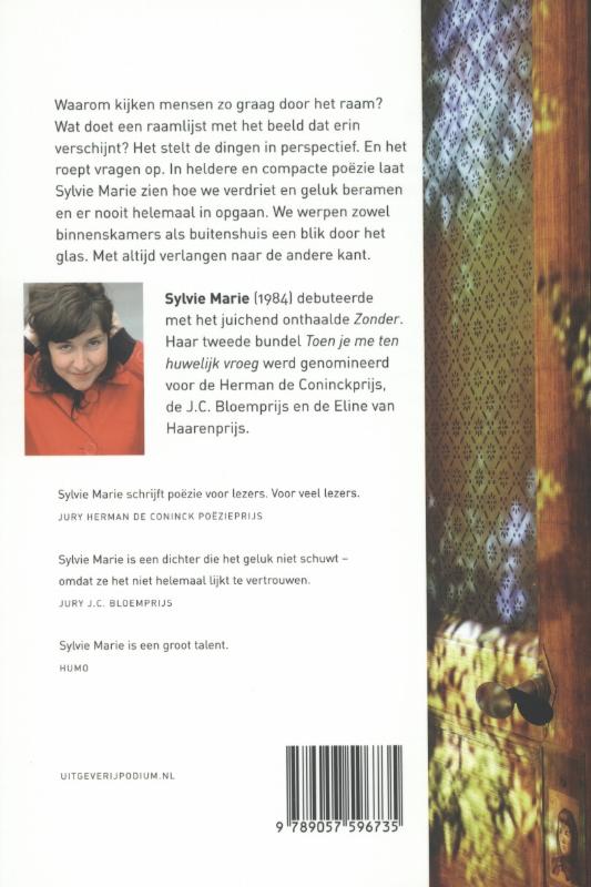 Achterkant van Altijd een raam