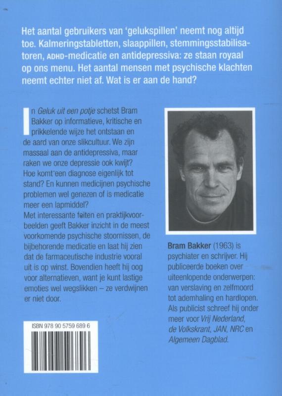 Achterkant van Geluk uit een potje