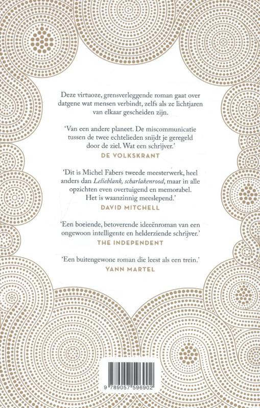 Achterkant van Het boek van wonderlijke nieuwe dingen