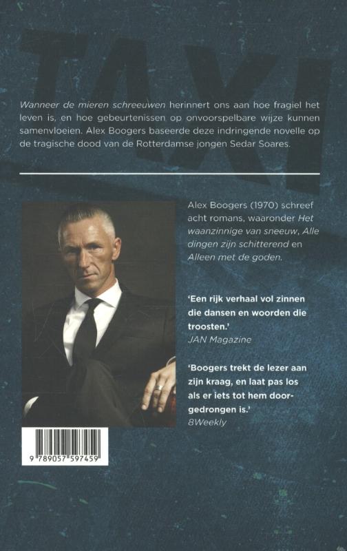 Achterkant van Wanneer de mieren schreeuwen