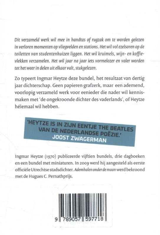 Achterkant van Voor de liefste onbekende