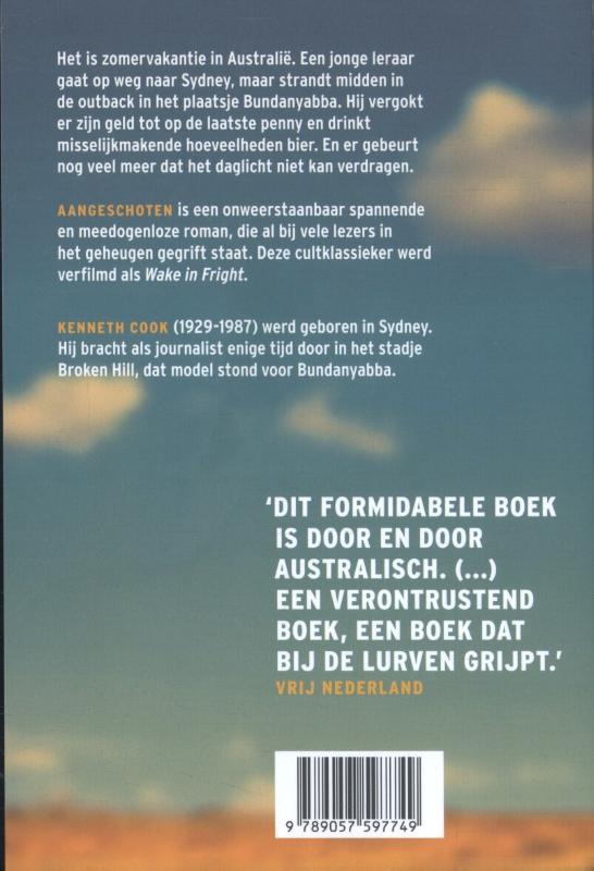 Achterkant van Aangeschoten