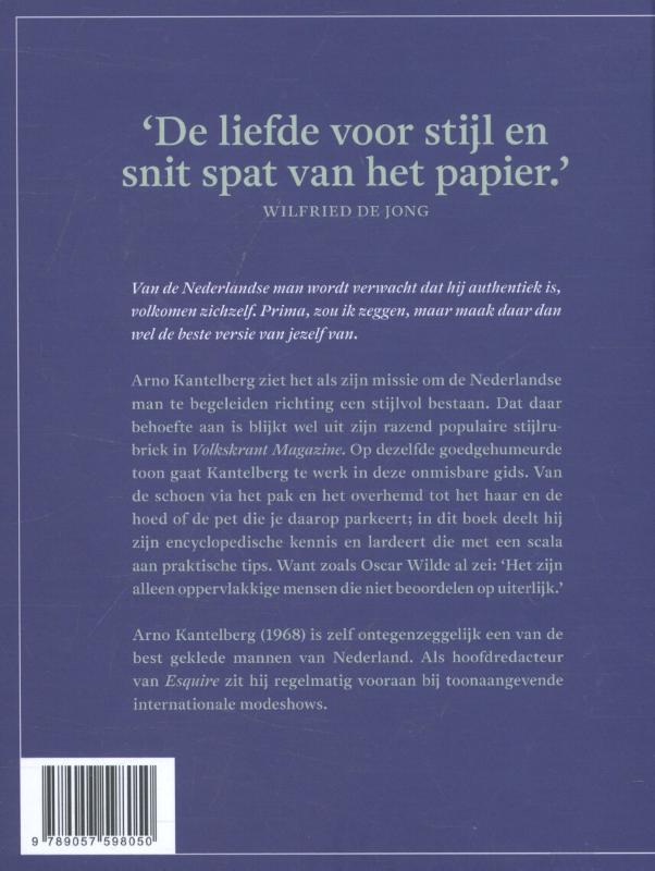 Achterkant van Man op z'n best