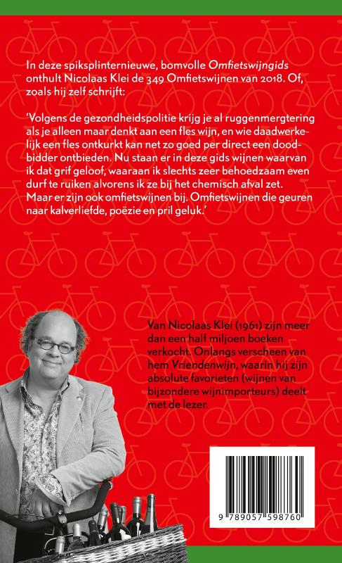 Achterkant van Omfietswijngids 2018