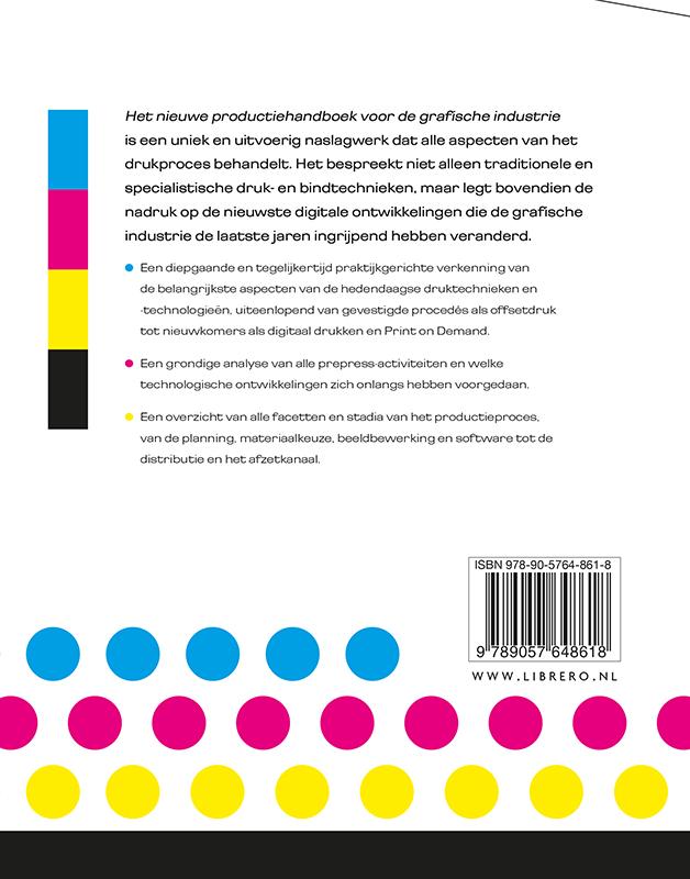 Achterkant van Het nieuwe produktiehandboek voor de grafische industrie