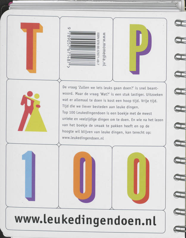 Achterkant van Top 100 Leukedingendoen