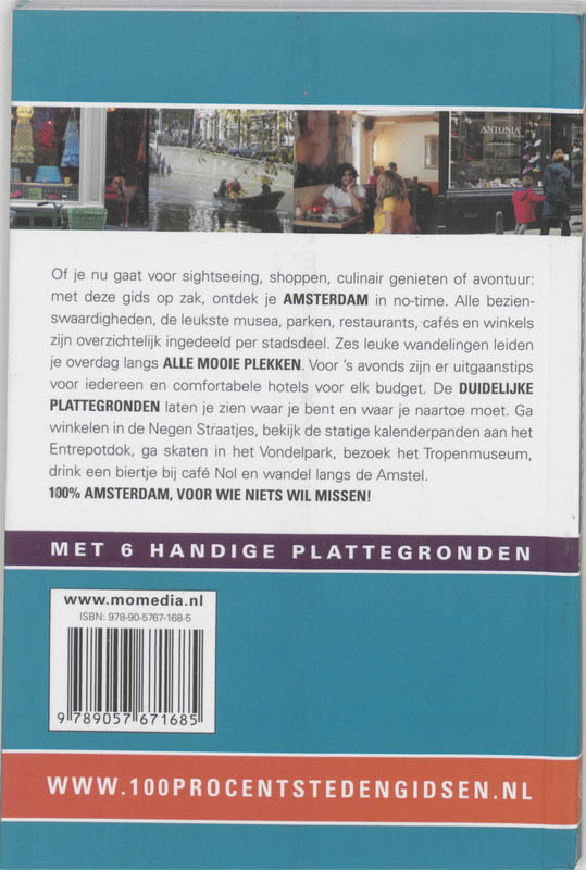 Achterkant van 100% Amsterdam