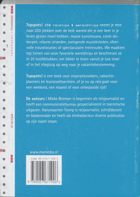 Achterkant van Topspots!