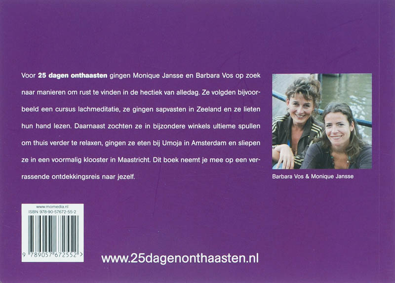 Achterkant van 25 dagen onthaasten