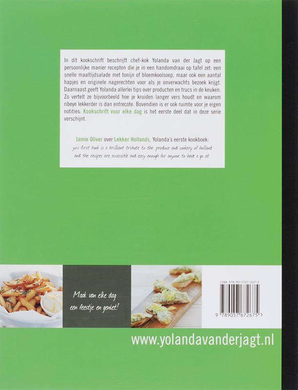 Achterkant van Kookschrift voor elke dag