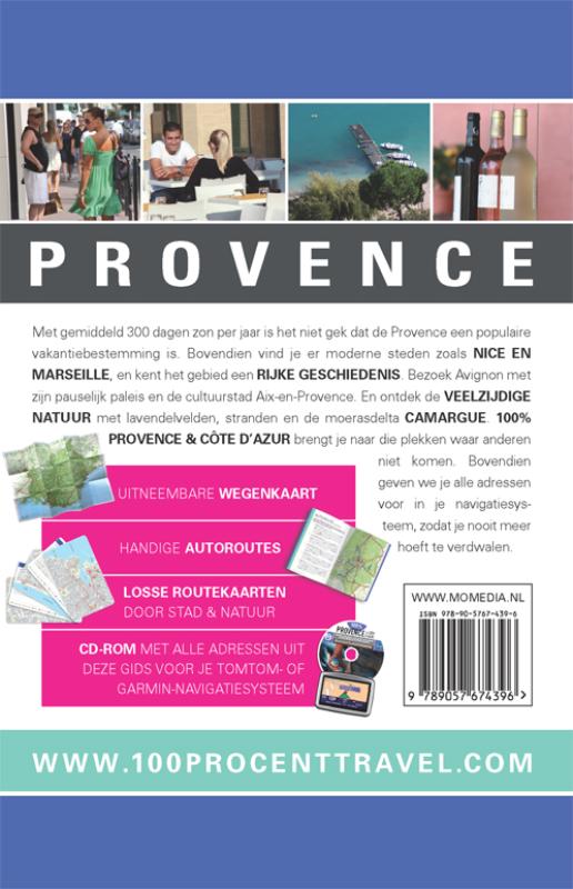 Achterkant van 100% Provence & Cote d'Azur