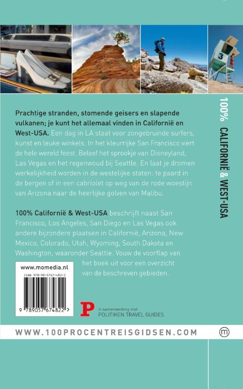 Achterkant van 100% Californië en West-USA