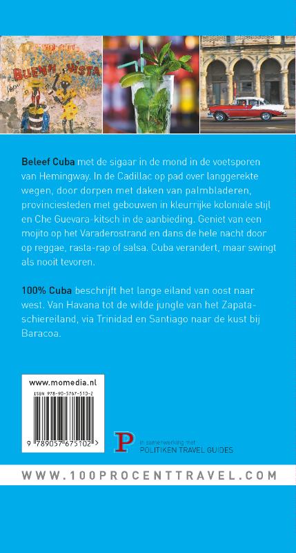 Achterkant van 100% Cuba