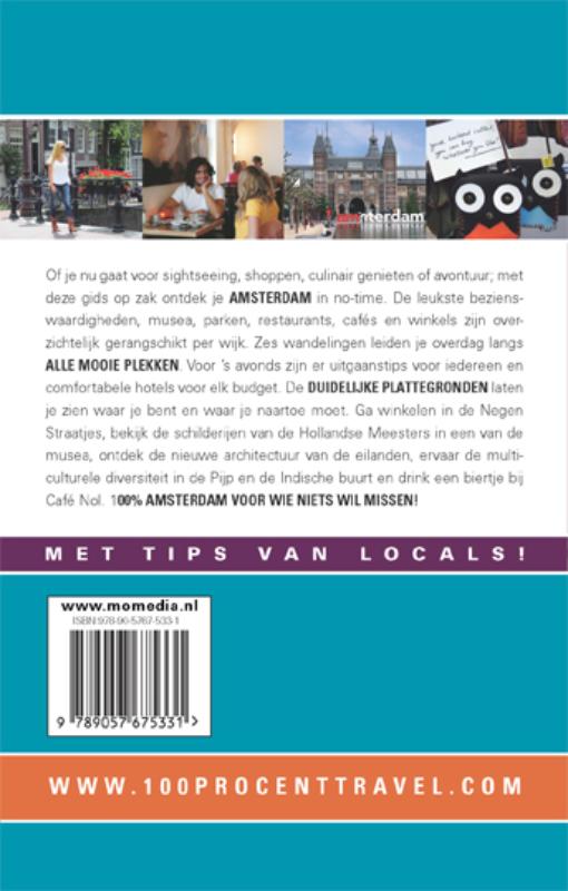 Achterkant van 100% Amsterdam