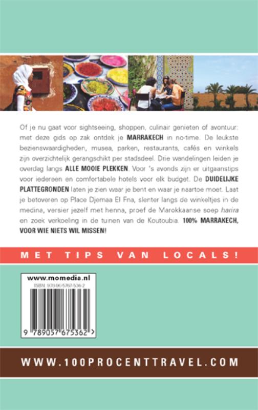 Achterkant van 100% Marrakech