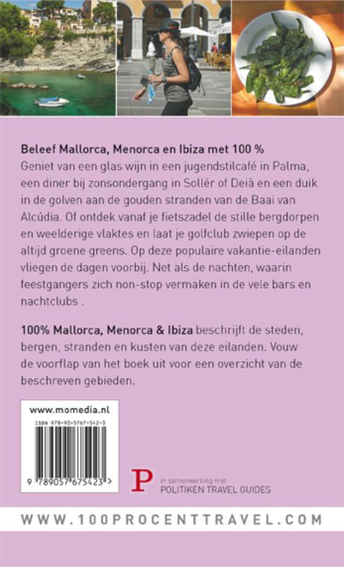 Achterkant van 100% Mallorca, Menorca & Ibiza