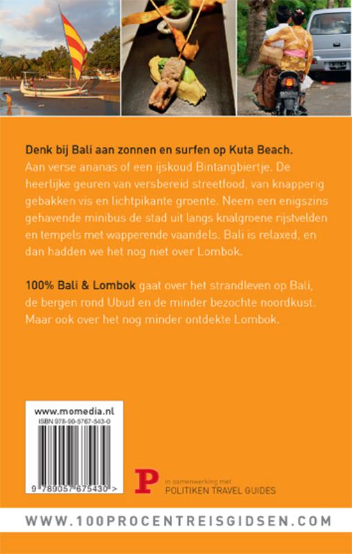Achterkant van 100% Bali & Lombok