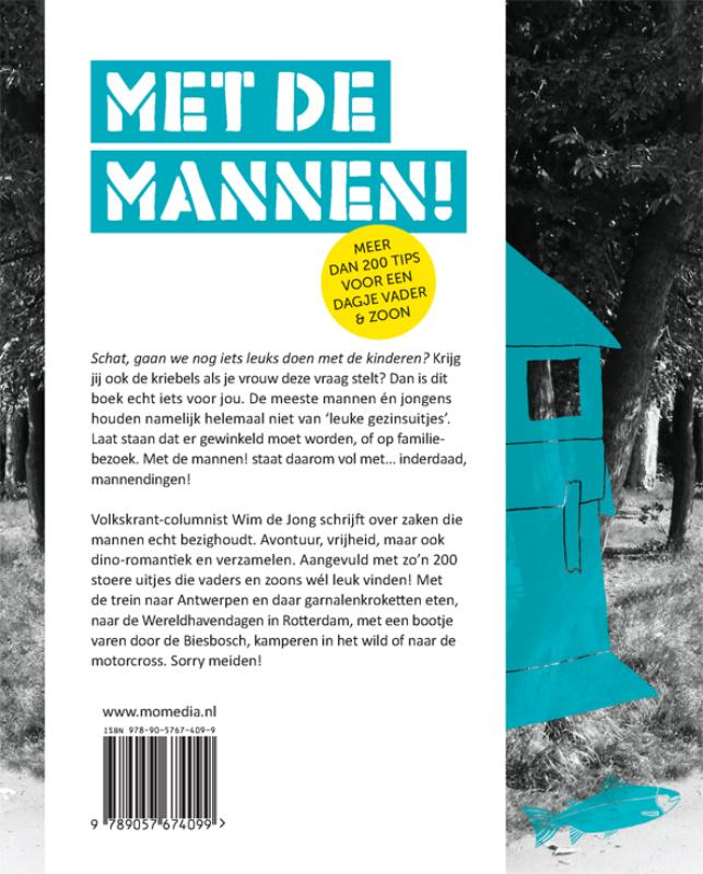 Achterkant van Met de mannen