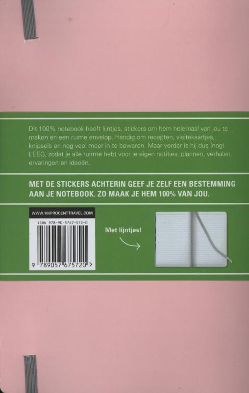 Achterkant van 100% notebook